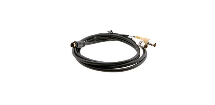 Kramer C-SM/2BF-6 Molded 4-Pin To 2 BNC (Male-Female) BreakOut Cable (6')
