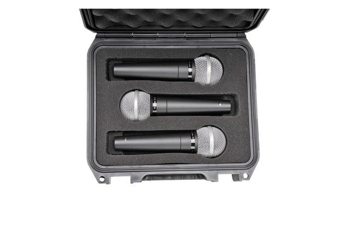SKB 3I-0907-MC3 Waterproof 3x Microphone Case