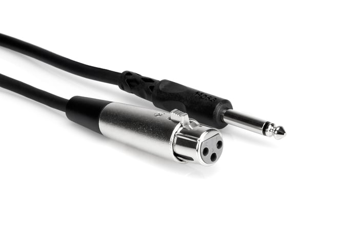 Hosa PXF-102 2' XLRF To 1/4" TS Audio Cable