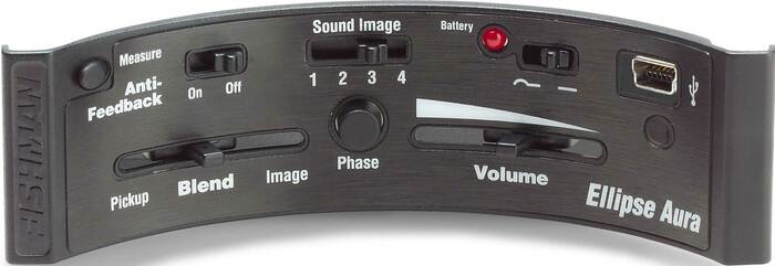Fishman PRO-MAT-ELA Ellipse Aura Acoustic Guitar Pickup and Preamp with Aura Acoustic Imaging Technology, Wide Undersaddle Pickup PRO-MAT-ELA