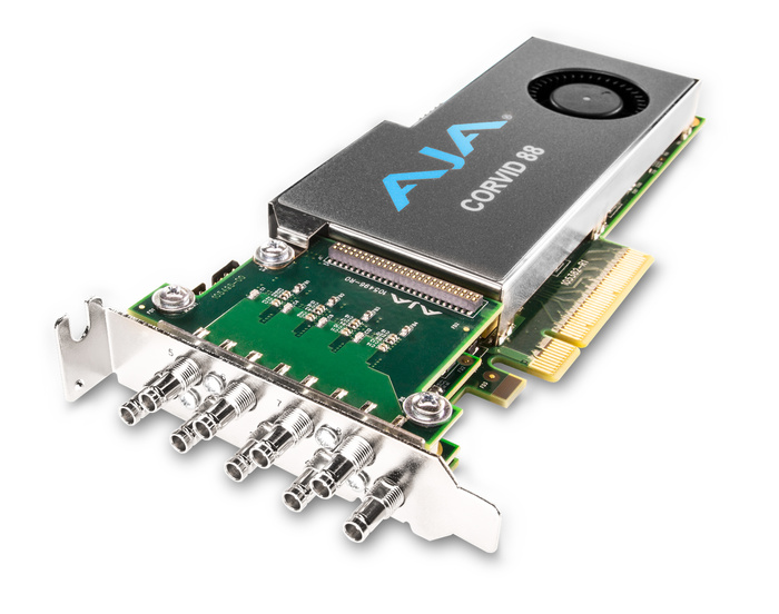 AJA CRV88-9-S Low-Profile 8-Lane PCIe 2.0 Card, 8-in/8-out With Cables