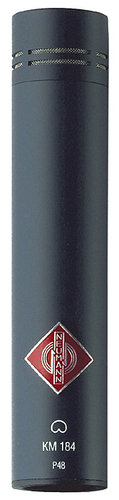 Neumann KM 184 mt Cardioid Condenser Microphone in Matte Black Finish with K40 Capsule and Accessories KM184-BLACK
