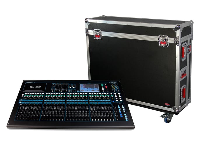 Gator G-TOURQU32 ATA Flight Case For Allen & Heath Qu32 Mixer With Doghouse