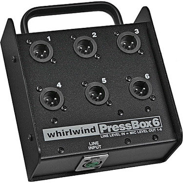 Whirlwind PB06 1 In x 6 Out Press Box PB06