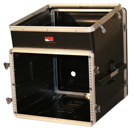 Gator GRC-10X8 10RU Top, 8RU Bottom Slant Top Concsole Rack