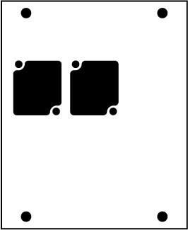 Ace Backstage Co. PNL-102 Aluminum Stage Pocket Panel, with 2 Connectrix Mounts, Black PNL-102