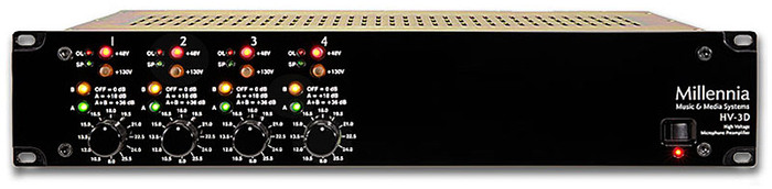 Millennia Media HV3D-4 Channel 4-Channel Microphone Preamp