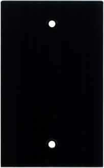 Ace Backstage WP-100 Aluminum Wall Panel, Blank, 1 Gang, Black