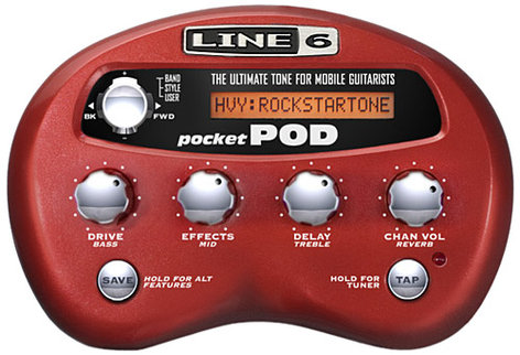 Line 6 Pocket POD Portable Guitar Amp Modeler With USB Connectivity