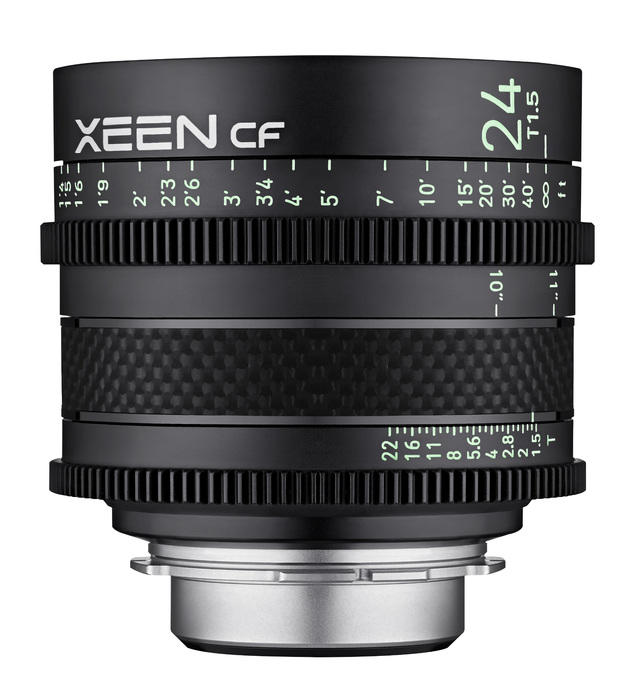 Rokinon CFX24 Xeen CF 24mm T1.5 Pro Cine Lens With Carbon Fiber Housing