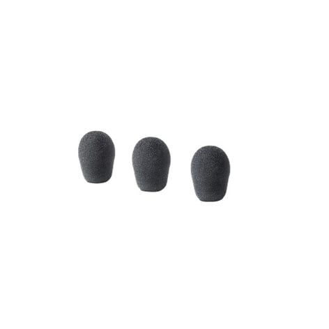 Audio-Technica AT8158 3-Pack Of Foam Windscreens For PRO 92cW Headworn Mic, Black