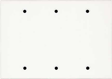 Ace Backstage Co. WP-310 Triple Gang Wall Panel, Blank, White WP310