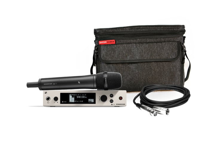 Sennheiser EW 500 G4-945 Gator Bag Bundle Wireless Handheld Microphone System With Gator Bag And Mic Cable