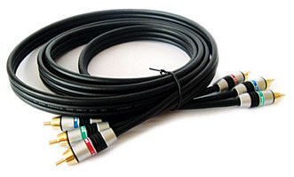 Kramer C-3RVM/3RVM-25 3 RCA Component (Male-Male) Coax Cable (25')