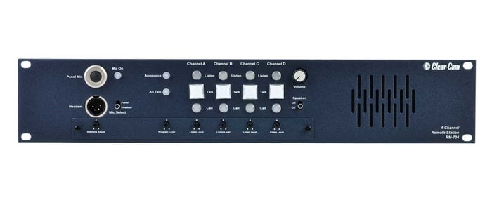 Clear-Com RM704 Remote Intercom Station, 4 Channel