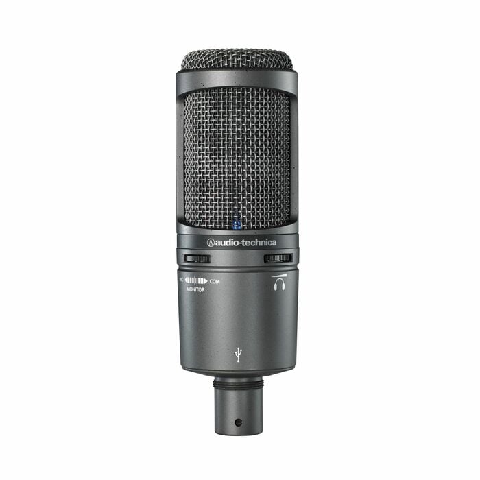 Audio-Technica AT2020USB+ Cardioid Condenser USB Microphone With Desktop Stand