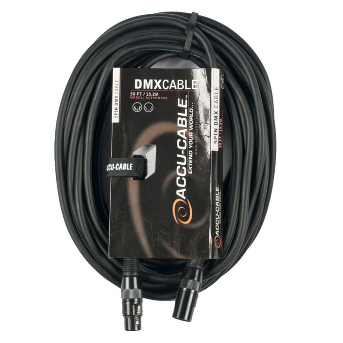 Accu-Cable AC5PDMX50 50' 5-Pin DMX Cable