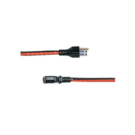 Middle Atlantic IEC-12X20-RED 1' Black IEC Power Cables With Red Cord Stripes, 20 Pack