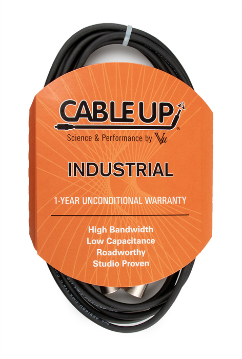 Cable Up DMX-XX3-0.5 6-inch 3-Pin DMX Male To 3-Pin DMX Female Cable