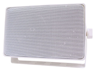 Speco Technologies DMS3TSW 3-Way 4" Mini Weather Resistant Outdoor Speaker in White DMS3TSW