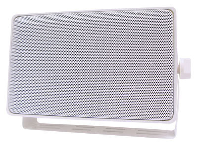 Speco Technologies DMS3TSW 4" 3-Way Mini Weather Resistant Outdoor Speaker, White