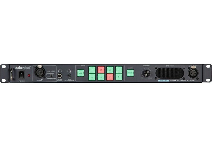 Datavideo ITC100-HP2K ITC-100 Wired Intercom System With 4 HP-2A Headsets