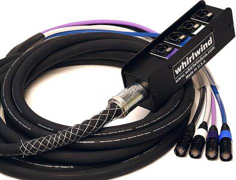 Whirlwind MD-0-4-C5E-250 250' 4-Channel CAT5E Snake
