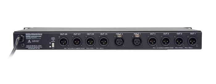 Whirlwind DA2 Audio Distribution Amplifier For Line Levels With Headphone Out