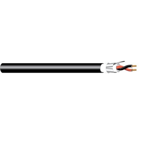 West Penn AQ295BK1000 1000' 14AWG 2-Conductor Stranded Shielded Aquaseal Cable For Fire Alarms