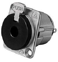 Switchcraft E112BL 1/4" Female 3-Conductor Panel Jack E112BL