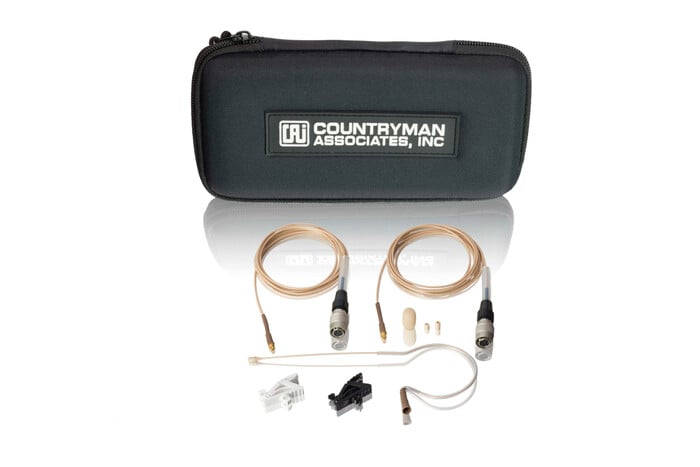 Countryman E6OW6L-AT-PROMO E6 Omni Mic For Audio-Technica Wireless Systems, Light Beige