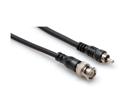 Hosa BNR-106 6' RCA To BNC RG-59 Adapter Cable