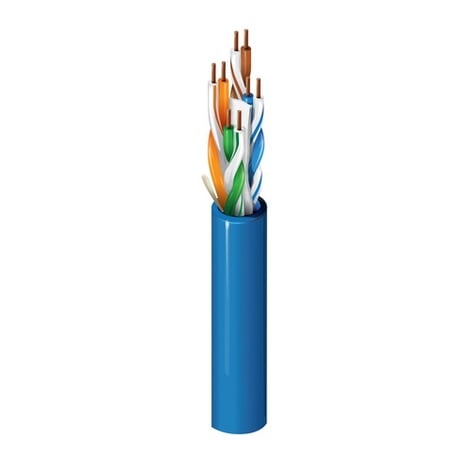 Belden 2412-1000-BLUE 1000' Multi-Conductor Enhanced Cat6 Nonbonded-Pair Cable In Blue