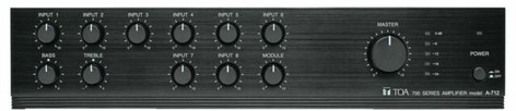 TOA A-712 9-Channel Mixer And Amplifier, 120W