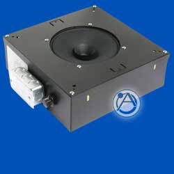 Atlas Sound M812-S2T7-BX-RS 8" Speaker With 529 Cu. In. Channel Rail Enclosure M812-S2T7-BX-RS