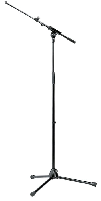 K&M 21080 36"-64" Microphone Stand With 16"-28" Boom Arm, Grey