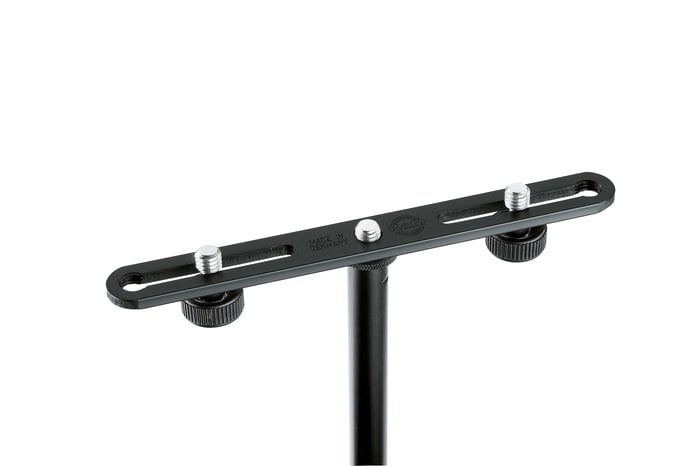 K&M 23550 2.4"-6.8" Dual Microphone Stereo Bar