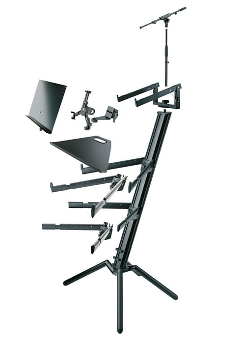 K&M 18860.000.35 Spider Pro Keyboard Stand, Black