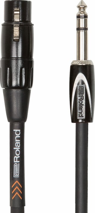 Roland Professional A/V RCC-10-TRXF 10' 1/4" TRS To XLR Female Cable