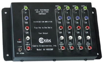Cable Electronics CEL-AV400COMP 1x4 HD Component Audio/ Video Distribution Amplifier CEL-AV400COMP