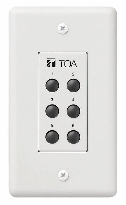 TOA ZM-9001 6-Switch Remote Control Input Selector For 9000 Series