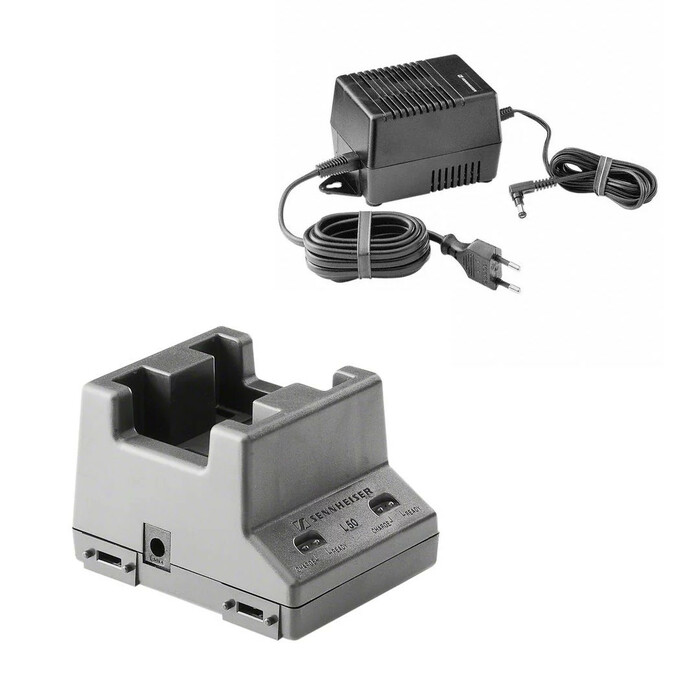 Sennheiser L 50/NT Charger Kit For 2 BA 50, BA 250 Or BA 5000 Batteries, Power Supply Included