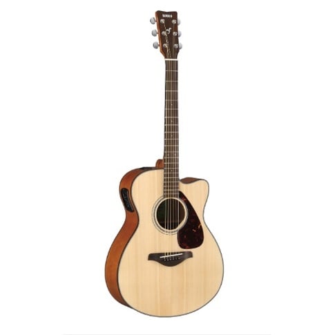 Yamaha FSX800C Concert Cutaway Acoustic-Electric Guitar, Sitka Spruce Top