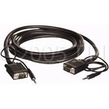 TecNec HD15MM/SA-25 Cable,MM VGA w/3.5mm 25ft HD15MM/SA-25