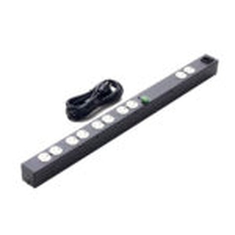 Lowell ACS-1510-RPC Power Strip, 15A, Remote Control, 5 Duplex Outlets, 9' 10" Cord