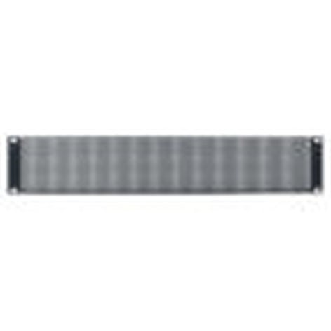 Lowell SVP-1 Vented Rack Panel, 1 Rack Unit, 18 AWG, Perforated Steel, Black