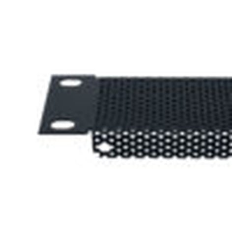 Lowell SVP-1 Vented Rack Panel, 1 Rack Unit, 18 AWG, Perforated Steel, Black