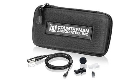 Countryman MEMWF05BSL EMW Omni Lavalier Mic, Flat Response With TA4F, Black