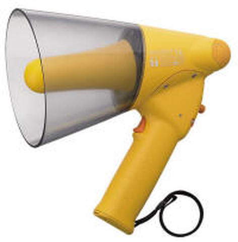 TOA ER-1206W 6W Splash-Proof Megaphone With Whistle, Yellow