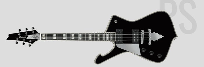 Ibanez PS120LBK Paul Stanley Signature 6-String Left Handed Electric Guitar - Black